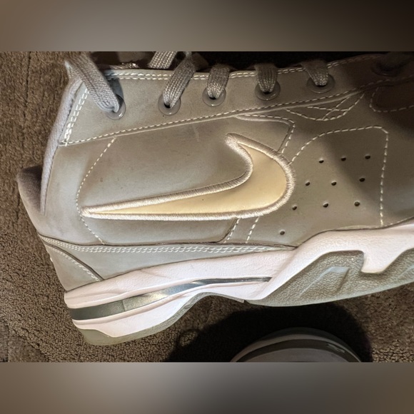 Vintage Nike Air Light Grey & White Sneakers Shoes Script Logo 00’s 310190-011 - Picture 9 of 16